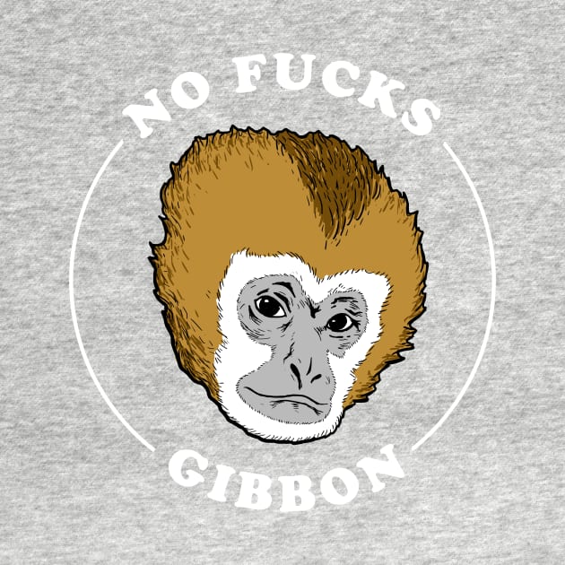 No Fucks Gibbon by dumbshirts